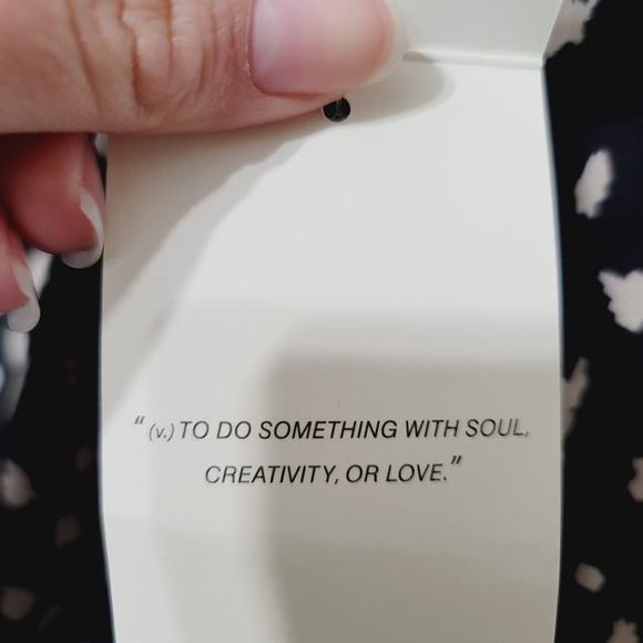 NWT Meraki Black and White Blouse Size Small - Picture 6 of 12